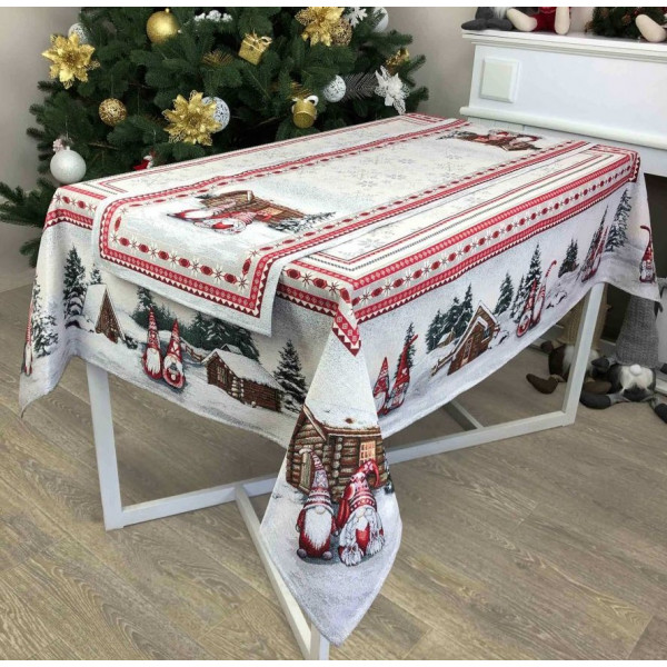 Фото - Скатерть прямоугольная Прованс 130х140 Snowfall (023407)