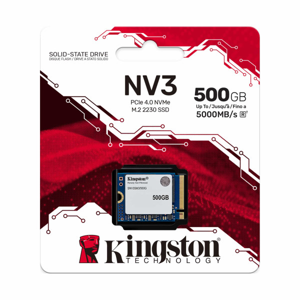 Фото - SSD-накопичувач внутрішній Kingston NV3 500GB M.2 2230 PCIe 4.0 x4 NVMe (SNV3SM3/500G)
