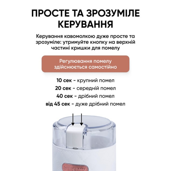 Фото - Кофемолка Sokany SK-3027W