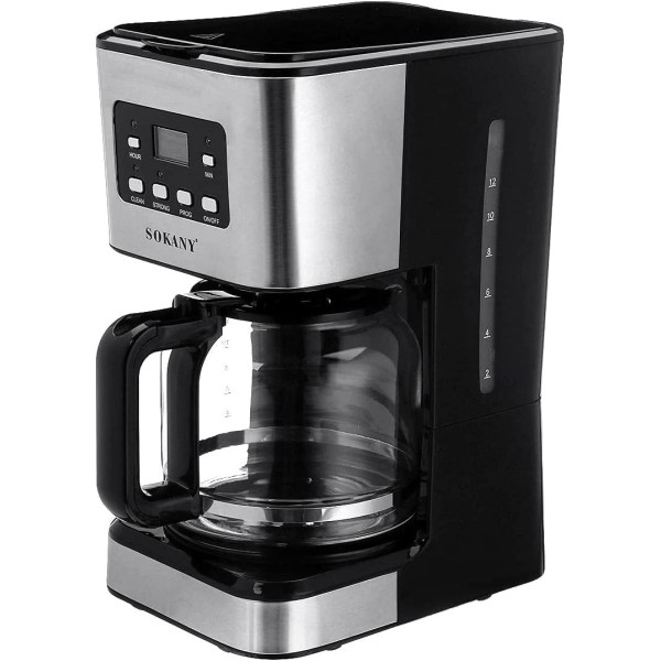 Фото - Кавоварка крапельна Sokany CM-121E Black-Silver