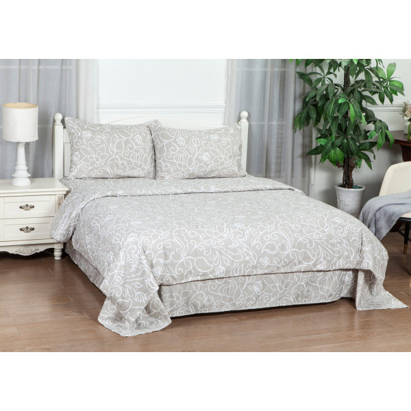 Фото - Комплект постільної білизни SOHO 150х200 см Flover Beige (PATTERN 6-S)