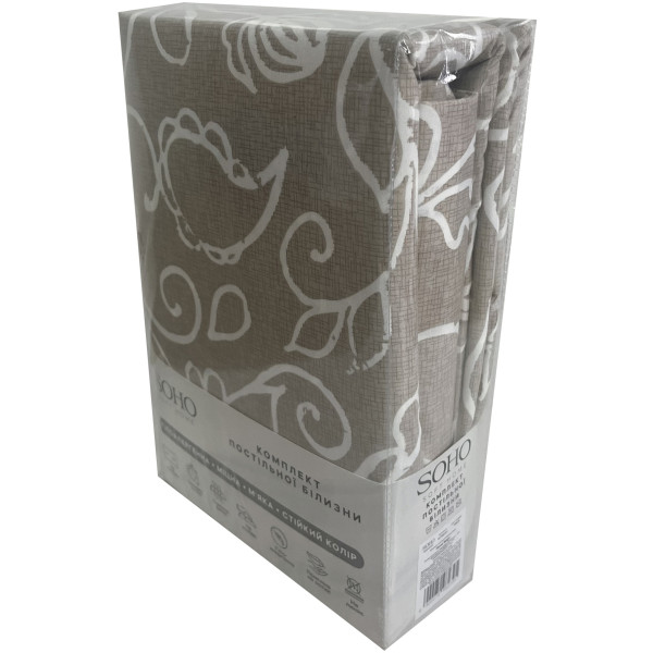 Фото - Комплект постільної білизни SOHO 150х200 см Flover Beige (PATTERN 6-S)