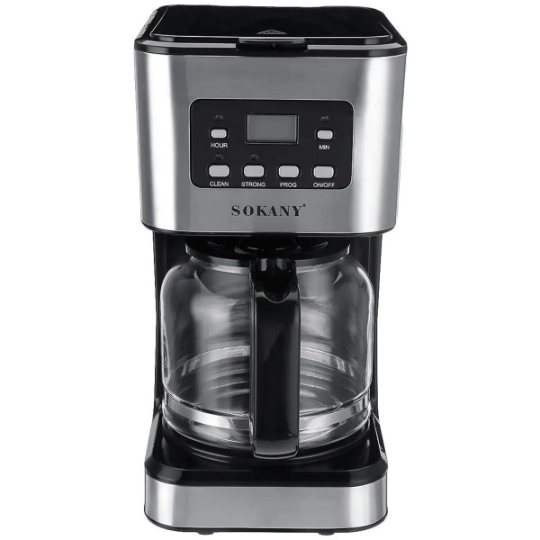 Фото - Кавоварка крапельна Sokany CM-121E Black-Silver