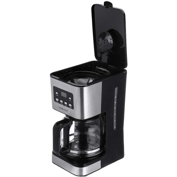 Фото - Кавоварка крапельна Sokany CM-121E Black-Silver