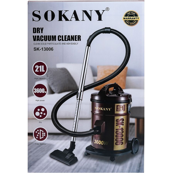 Фото - Пилосос для сухого прибирання з мішком Sokany SK-13006
