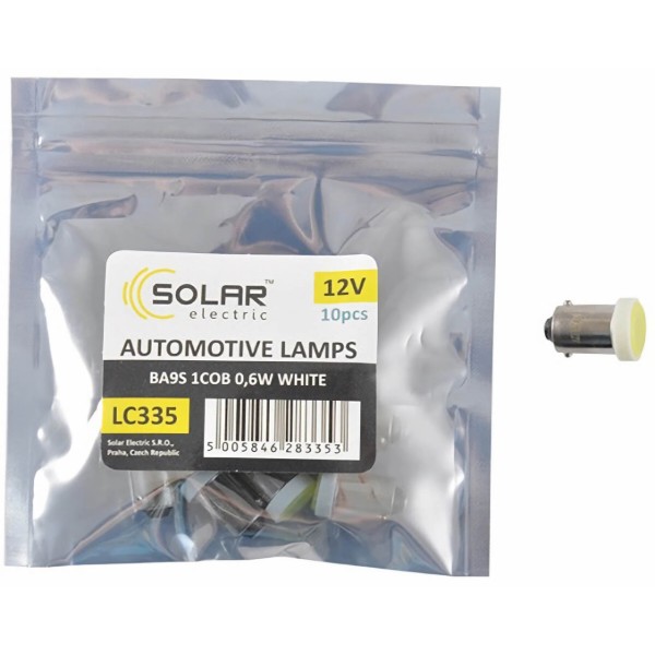 Фото - Автолампа Solar  LED 12V T8.5 1COB 0.6W white 10 шт. (LC335_P)