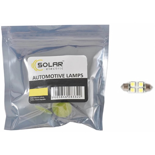 Фото - Автолампа Solar LED 24V SV8.5 4SMD 5050 white 10 шт. (LS271_P)