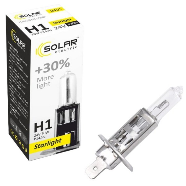 Фото - Автолампа Solar H1 24V 70W P14.5s (2401)
