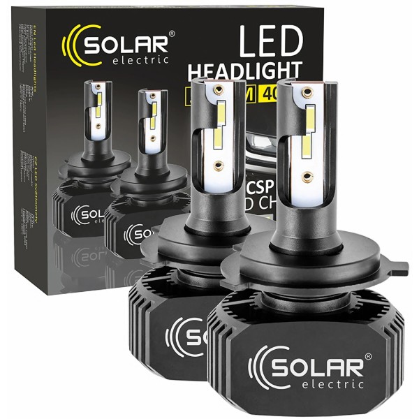 Фото - Автолампа Solar H4 LED 12/24V 40W 5000Lm 6000K CSP1860 2шт. (8204)