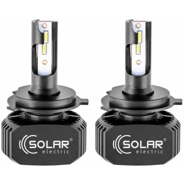 Фото - Автолампа Solar H4 LED 12/24V 40W 5000Lm 6000K CSP1860 2шт. (8204)