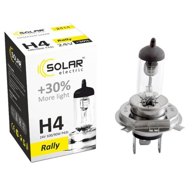 Фото - Автолампа Solar H4 24V 100/90W P43t-38 (2414)