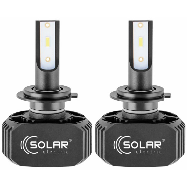 Фото - Автолампа Solar H7 LED 12/24V 40W 5000Lm 6000K CSP1860 2 шт. (8207)