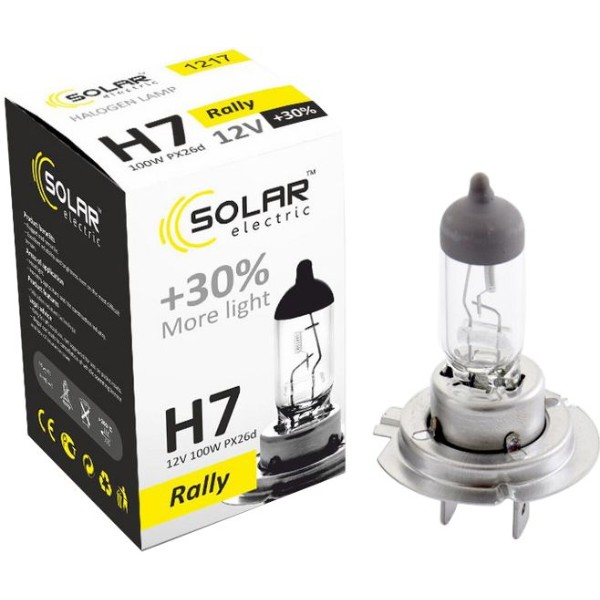 Фото - Автолампа Solar H7 12V 100W PX26d (1217)