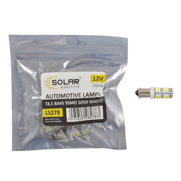 Фото - Автолампа Solar LED 12V SV8.5 white 10 шт. (LS278_P)