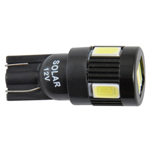 Фото - Автолампа Solar LED 12V T10 W2.1x9.5d 6SMD 5630 white 2 шт. (LS286_B2)