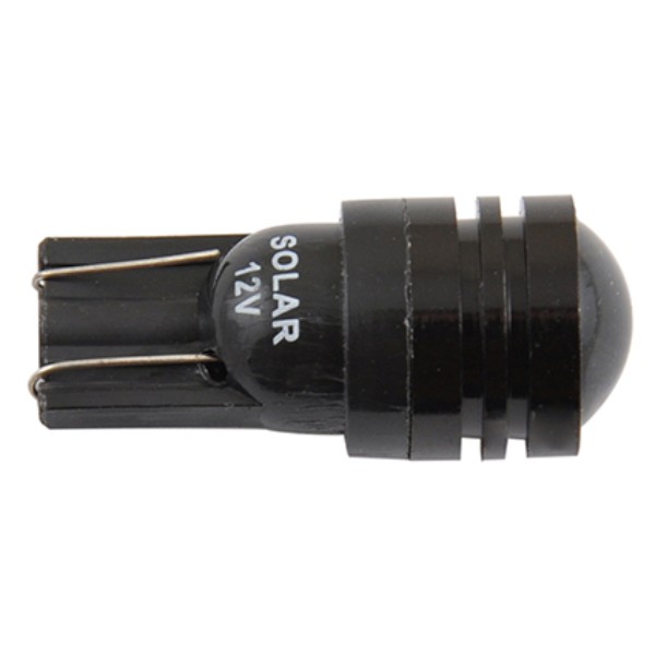Фото - Автолампа Solar LED 12V T10 W2.1x9.5d 1SMD 0,5W with lens white 2 шт. (LS289_B2)