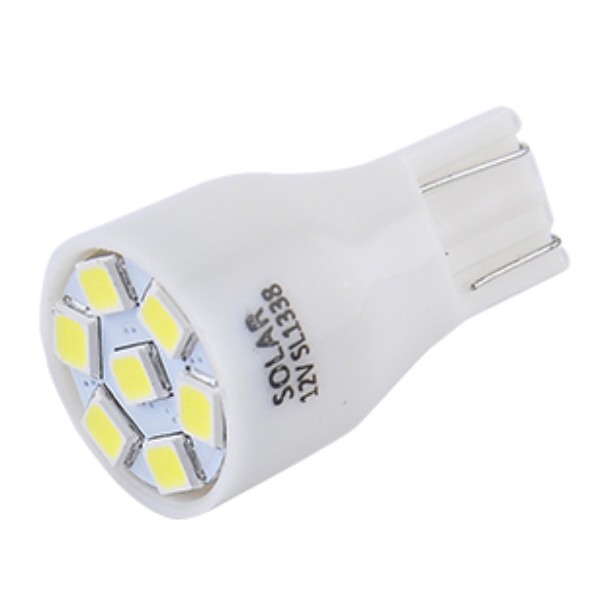 Фото - Автолампа Solar 12V T10 W2.1x9.5d 7SMD 2835 white 2 шт. (SL1338)
