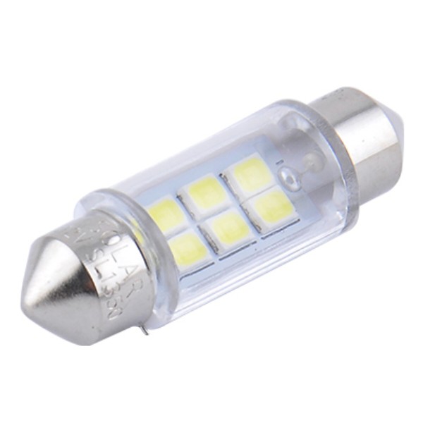 Фото - Автолампа Solar 12V SV8.5 T11x36 6SMD 2835 white 2 шт. (SL1350)