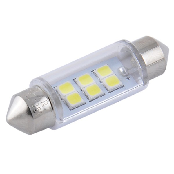 Фото - Автолампа Solar 12V SV8.5 T11x39 6SMD 2835 white 2 шт. (SL1351)