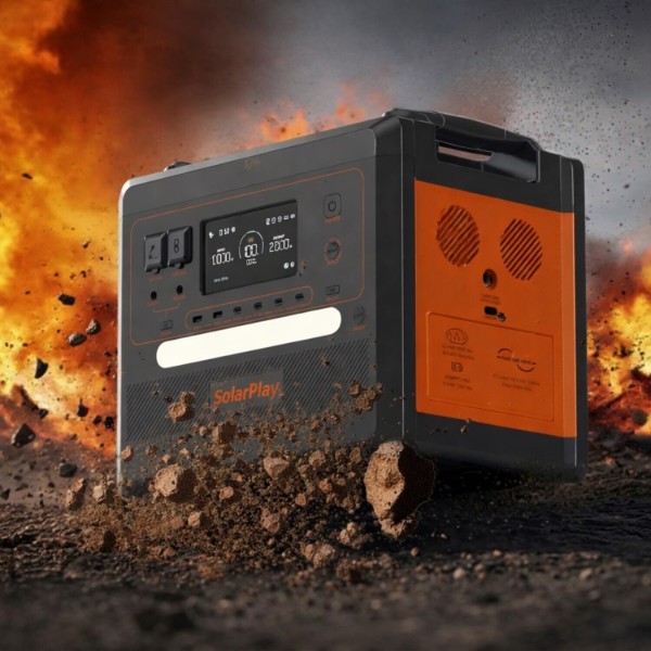 Фото - Зарядна станція універсальна SolarPlay BCQ2402M (2500W, 2304Wh) з LiFePO4-батареєю UPS Black (714941)