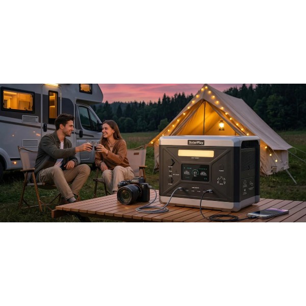 Фото - Зарядна станція універсальна SolarPlay BCQ2501 (2400W, 2160Wh) LiFePO4 Black (715109)