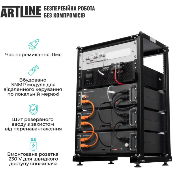 Фото - Система хранения энергии Solarverse SVR20-1SV5K1-LES15.3K1-1 (1ф, 5kW, 51.2V, 300Ah, LiFePO4)