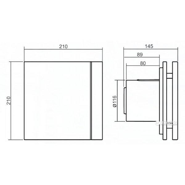 Фото - Вытяжной вентилятор Soler&Palau SILENT-200 CRZ BLACK DESIGN-4C