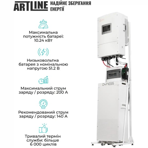 Фото - Система зберігання енергії Solis 12kW 14.3kWh 1BAT LiFePO4 6000 циклів (SVS-3SL12K1-LDY14.34K1)