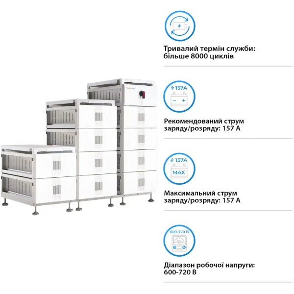 Фото - Система зберігання енергії Solis FlexCore-ID 200kWh 640V 314Ah LiFePO4 (FlexCore-ID-200kWh)