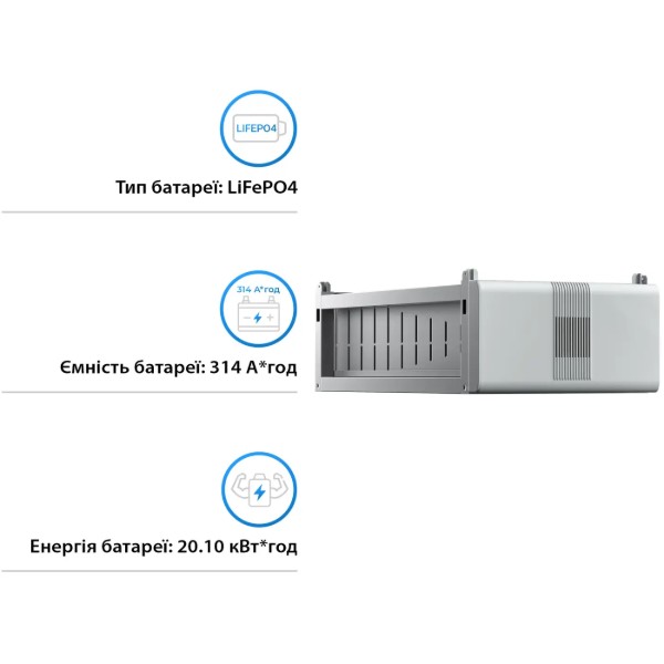 Фото - Система зберігання енергії Solis FlexCore-ID 20kWh 64V 314Ah LiFePO4 (FlexCore-ID-BAT20kWh)