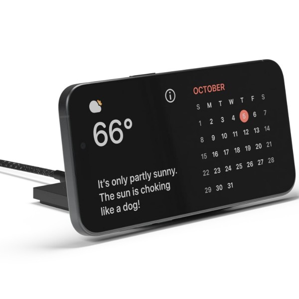 Фото - Бездротовий зарядний пристрій Native Union Rise Solo Qi2 Wireless Charger Black (RS-SL-BLK)