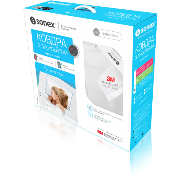 Фото - Одеяло всесезонное полуторное Sonex 155х215 тинсулейт Antistress 3М Thinsulate (SO102045)