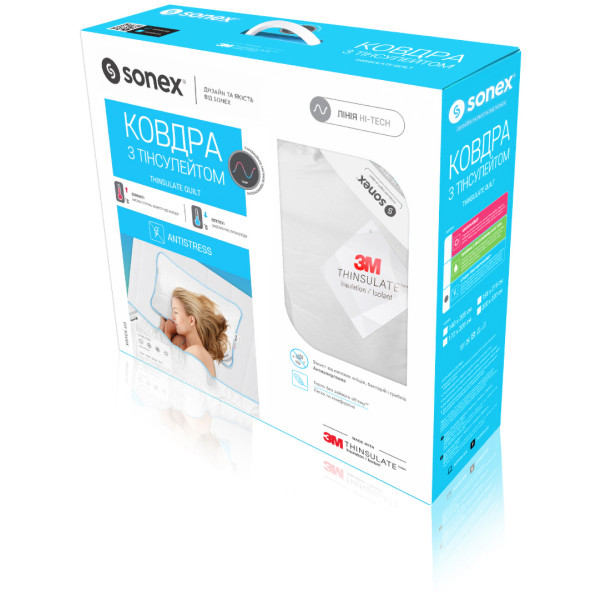 Фото - Одеяло всесезонное двуспальное Sonex 172х205 тинсулейт Antistress 3М Thinsulate (SO102044)