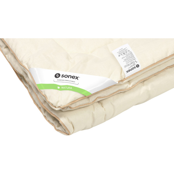 Фото - Ковдра зимова двоспальна Sonex 172х205 бамбукове волокно Bamboo 400 г/м2 (SO102152)
