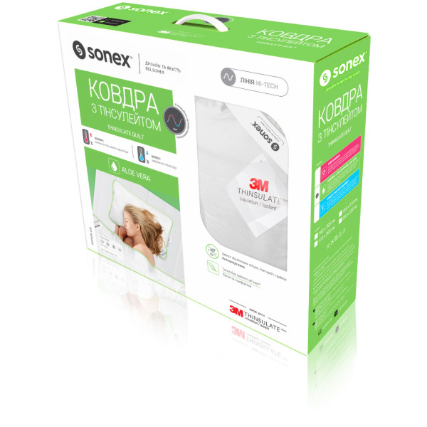Фото - Одеяло всесезонное двуспальное евро Sonex 200x220 тинсулейт Aloe Vera 3М Thinsulate (SO102037)
