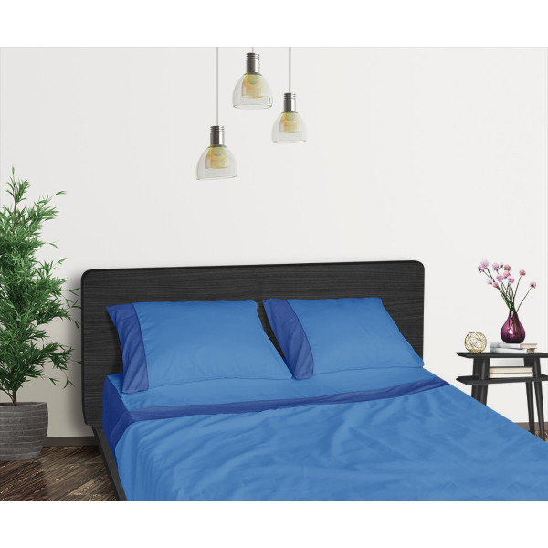 Фото - Комплект постільної білизни Sonex 205х225 Aero Blue Sapphire Преміум Сатин (SO102194)