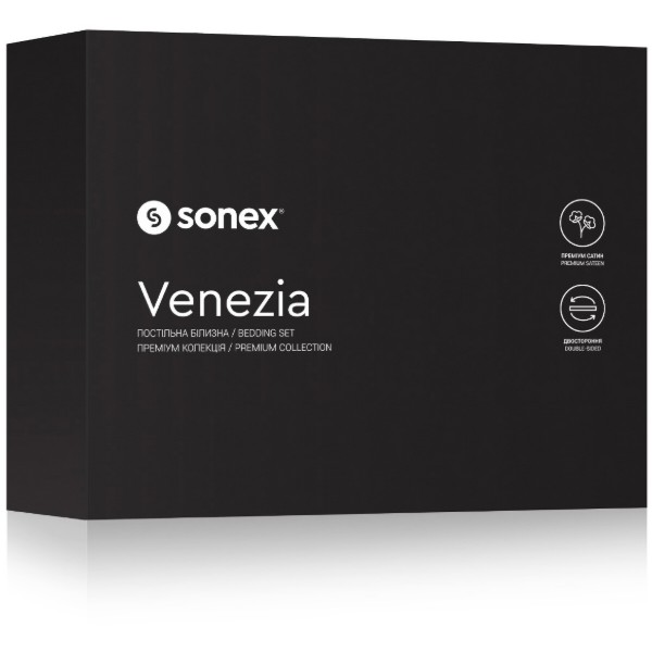 Фото - Комплект постільної білизни Sonex 2х145х210 Venezia Преміум сатин (SO102452)