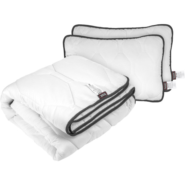 Фото - Набір ковдра євро + 2 подушки Sonex демісезонна антиалергенне волокно Basic Black 200х220 + 50х70 см 2 шт. (SO102533)