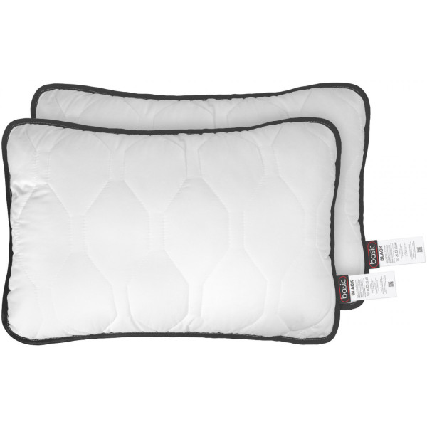 Фото - Набір ковдра євро + 2 подушки Sonex демісезонна антиалергенне волокно Basic Black 200х220 + 50х70 см 2 шт. (SO102533)