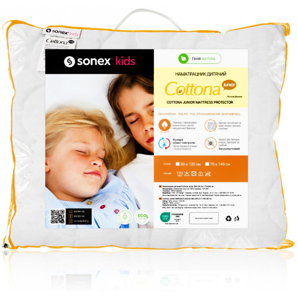 Фото - Наматрацник Sonex Cottona Junior Бавовна 60 x 120 см (SO102127)