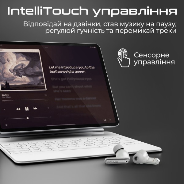 Фото - Навушники вкладиші бездротові TWS HiFuture sonicair.champagne