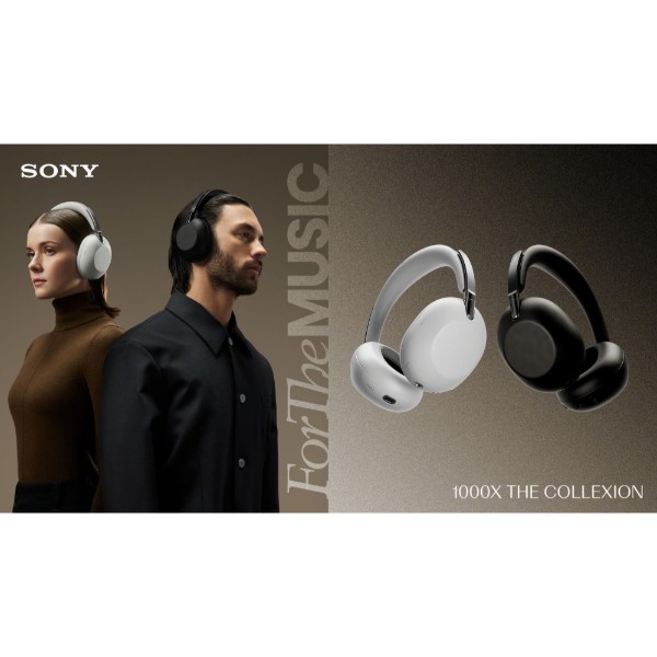 Фото - Навушники повнорозмірні бездротові Sony WH-1000X THE COLLEXION Platinum Silver (WH1000XXW.E)