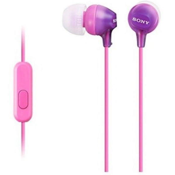 Фото - Навушники вкладиші Sony MDR-EX15AP Violet (MDREX15APV.CE7)