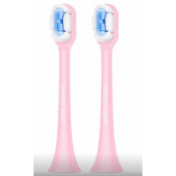 Фото - Насадка для зубной щетки Soocas General Toothbrush Head for X1/X3/X5 Pink (2 шт.) (3011442)