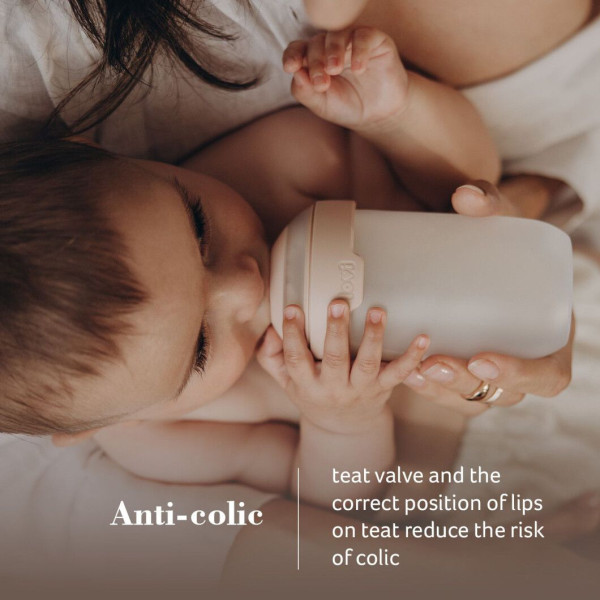 Фото - Середній потік соска дитяча силіконова Lovi динамічна Mammafeel 6+ каша 1 шт. (18/735)