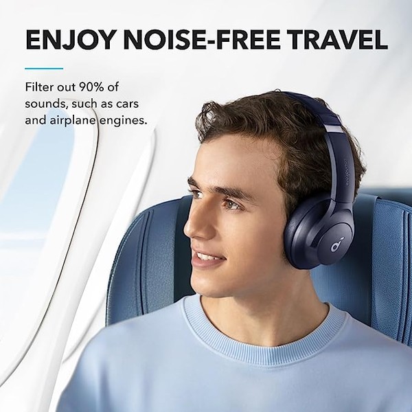 Фото - Наушники полноразмерные беспроводные Anker SoundСore Q20i Blue