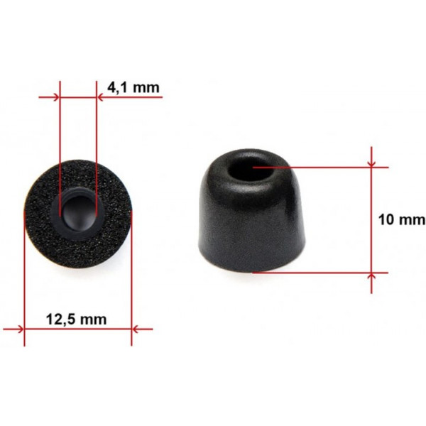 Фото - Амбушюр для навушників Soundmag Premium пінні M size 4.1 mm (1 пара)