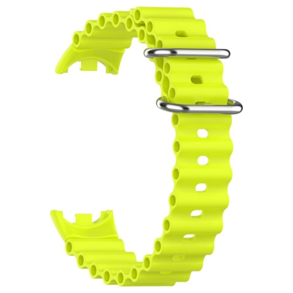 Фото - Ремінець для фітнес-браслету BeCover Wave Style for Xiaomi Mi Smart Band 8 / 9 / 10 Yellow (714363)