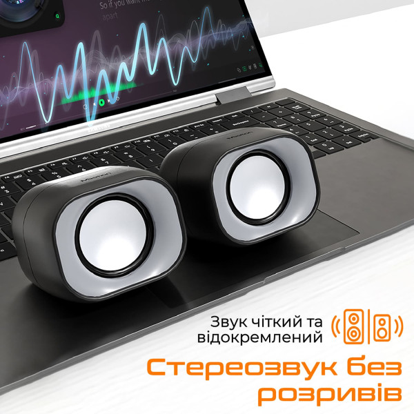 Фото - Комп'ютерна акустика компактна 2.0 Meetion MT-SP2010-A