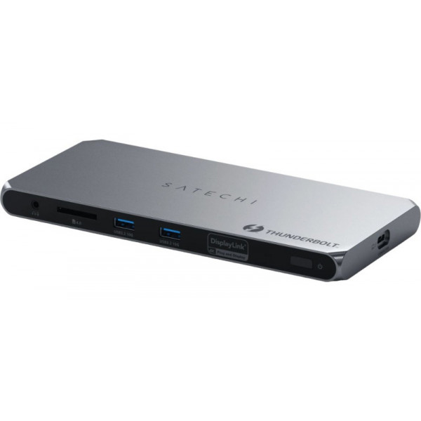 Фото - Хаб USB Satechi Thunderbolt 4 Docking Station DisplayLink Space Gray (ST-DT4MDM-EU)